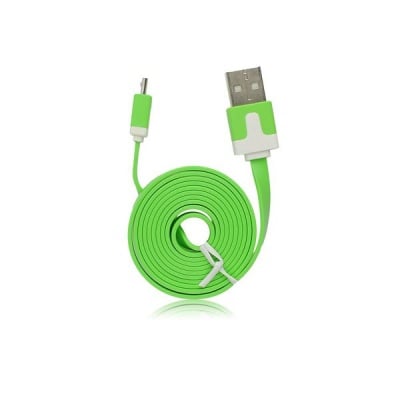 Кабел USB-USB micro зелен 5901737201560